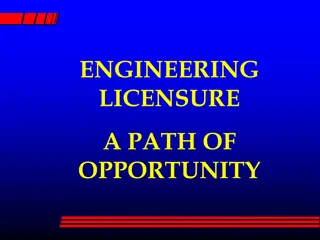 Engineering Licensure: A Path to Professional Advancement