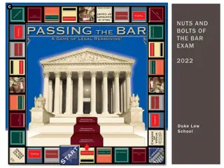 The Bar Exam Application Process: Nuts & Bolts Overview