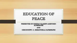 Understanding Peace Education: A Path to Harmony and Social Change