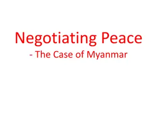 Negotiating Peace: The Case of Myanmar's Political Reform Process