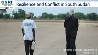 Resilience and Conflict in South Sudan: Challenges and Recommendations