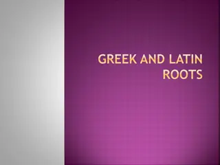 Exploring Greek, Latin, Man, Manu, Ject, and Sect Word Roots