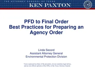 Guide to Crafting a Comprehensive Agency Order