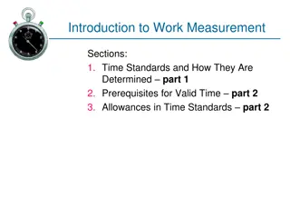 Establishing Time Standards for Work Measurement