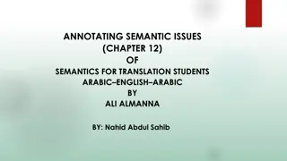 Annotating Semantic Issues in Translation for Students