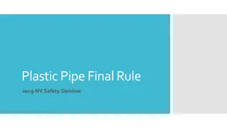 PHMSA Plastic Pipe Final Rule 2019 Updates & Safety Seminar Details