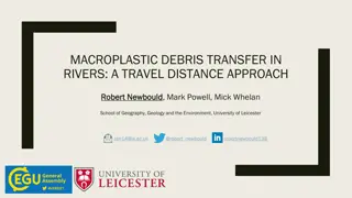 Macroplastic Debris Transfer in Rivers: A Travel Distance Approach