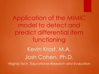 Detecting and Predicting Differential Item Functioning Using the MIMIC Model