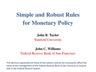 Simple and Robust Rules for Monetary Policy Overview