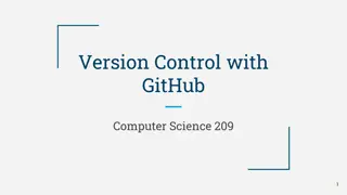 Master Version Control with GitHub in Computer Science 209.1