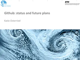 Understanding Github Status and Future Plans in the COSMO Consortium