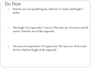 Trapezoids: Area Calculations and Examples