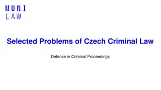 Defense Strategies in Criminal Proceedings