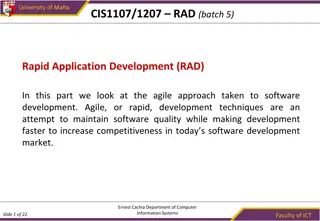 Agile Software Development Principles at University of Malta