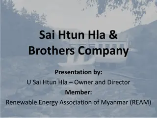 Sai Htun Hla & Brothers Company Presentation on Renewable Energy Projects