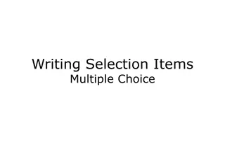 Enhancing Multiple-Choice Item Writing Skills