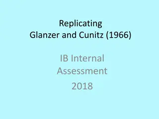 Memory Test Experiment - Glanzer and Cunitz Replication in IB Internal Assessment