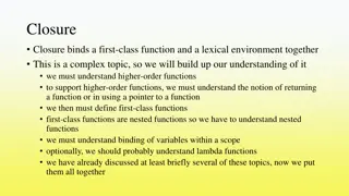 Closures, Lambda Functions, and Higher-Order Functions in Programming