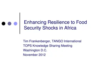 Enhancing Resilience to Food Security Shocks in Africa