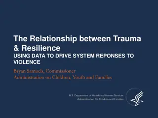 The Relationship Between Trauma and Resilience in Response to Violence