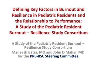 Pediatric Resident Burnout & Resilience Study Consortium Overview