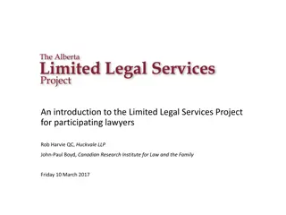 Limited Legal Services for Access to Justice