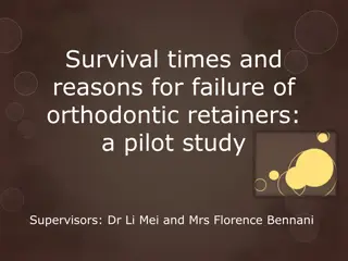 Study on Survival Times and Failure Reasons of Orthodontic Retainers