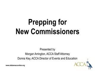 New Commissioner Orientation and Preparation Guide