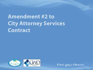 Proposed Amendment to City Attorney Service Contract by Garganese, Weiss, and D'Agresta