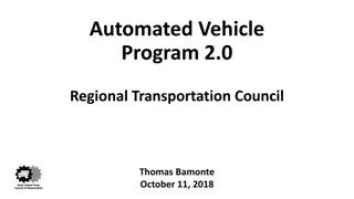 Regional Automated Vehicle Program 2.0 Overview