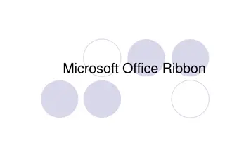 Microsoft Office Ribbon and its Features