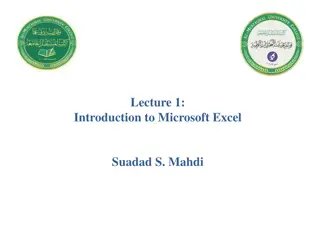 Microsoft Excel 2016 Basics