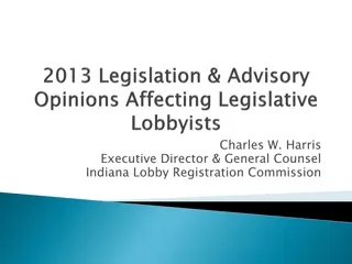 Amendments and Changes in Lobbyist Registration Requirements