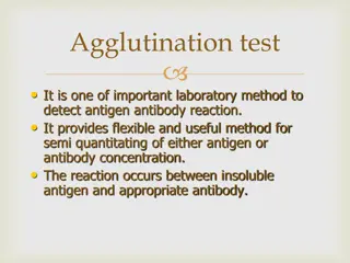 Agglutination Test in Laboratory Methods