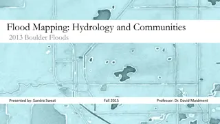 Hydrology and Communities: Understanding Flood Events in Boulder 2013