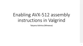 Enabling AVX-512 Assembly Instructions in Valgrind by Tatyana Volnina (Mineeva)