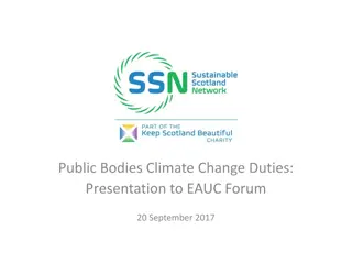 Enhancing Climate Change Responsibilities in Public Bodies: Insights from Scottish Environmental Organizations