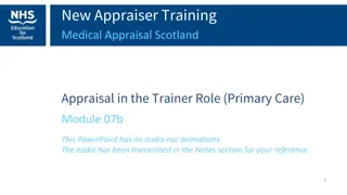 New Appraiser Training in Medical Appraisal: Scotland