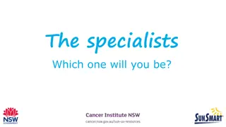 Discover Your Potential: The Specialists - Myth Buster or Designer?