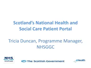 National Patient Portal Development in Scotland