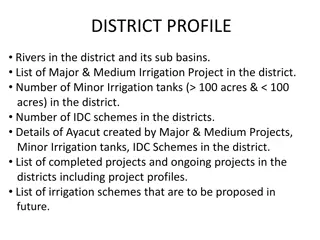 Comprehensive Irrigation District Profile and Plans