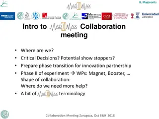 Collaboration Meeting Overview: Critical Decisions and Project Time Plan