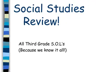 Interactive Social Studies Review for Third Grade S.O.L.s