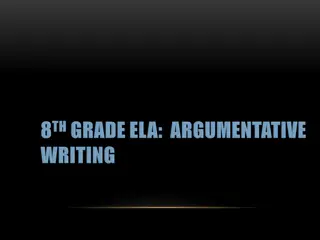 Mastering Argumentative Writing: Clear Claims and Evidence