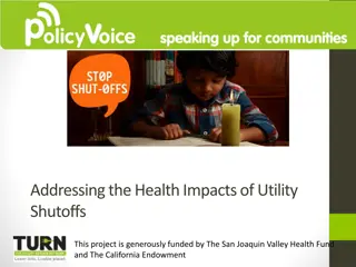 Addressing the Health Impacts of Utility Shutoffs Project