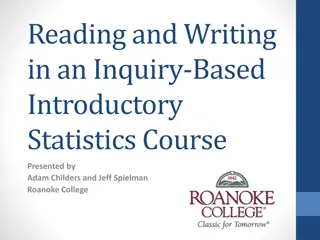 Enhancing Statistics Education Through Reading and Writing in an Inquiry-Based Curriculum