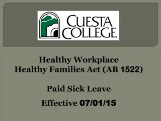 Paid Sick Leave Policy Overview under Healthy Workplace Healthy Families Act (AB 1522)