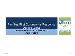 Important Updates on Families First Coronavirus Response Act (FFCRA)