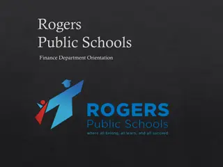 Rogers Public Schools Finance Department Orientation