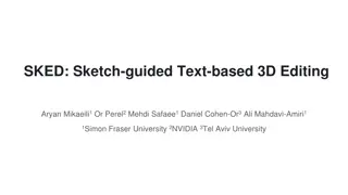 SKED: Sketch-Guided 3D Editing Technique for Neural Generative Art